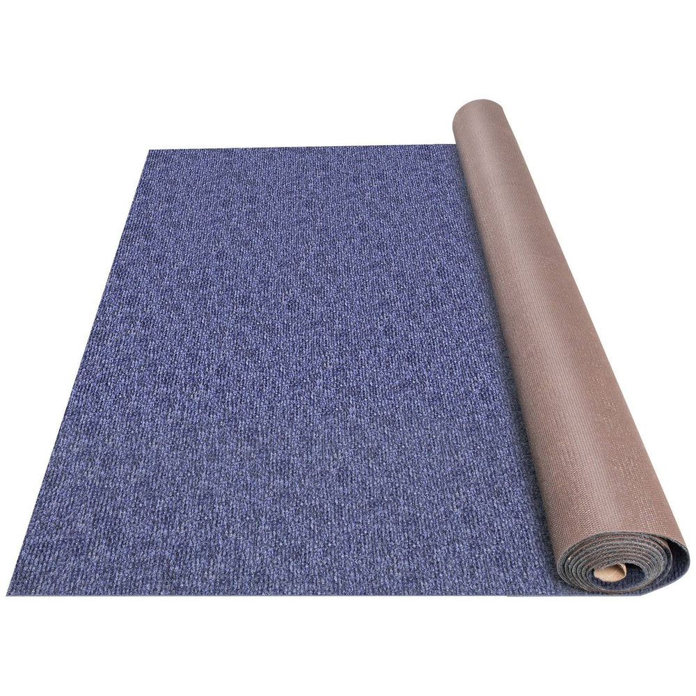 VEVOR Bass Boat Carpet 6'x18' 32 oz Cutpile Marine Carpet In/Outdoor Patio Area Rugs, Blue